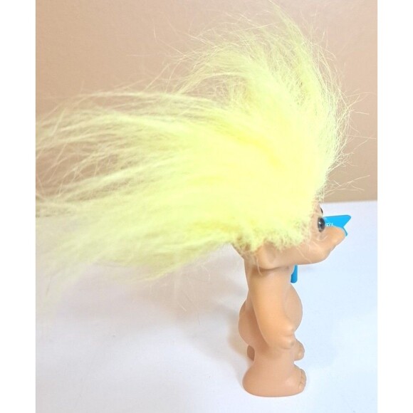 Vtg Russ Troll Doll Rainbow Hair “Get Well Soon” 1990s 5” – Rare Gift Toy - Picture 2 of 6